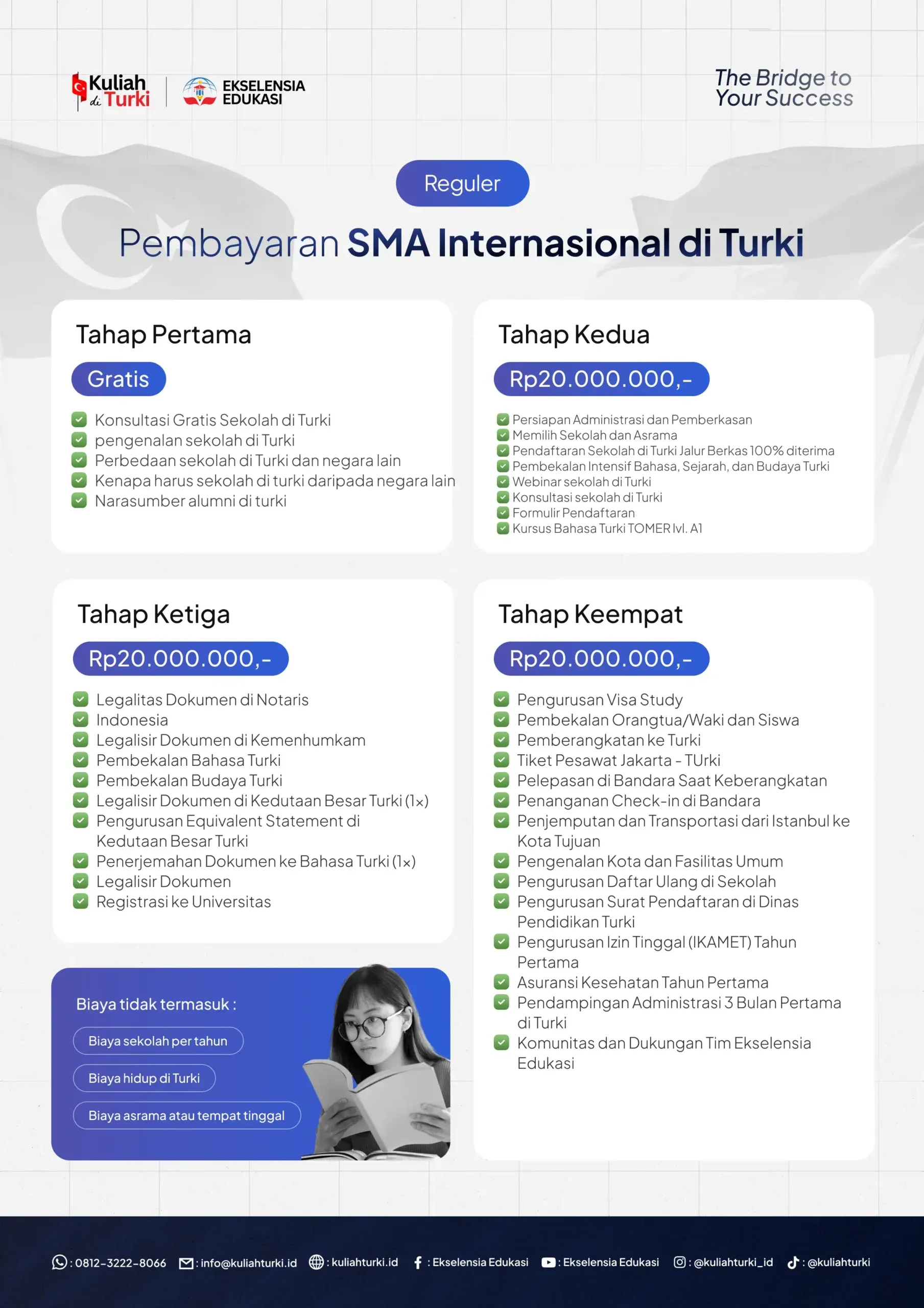 Alur dan biaya pendaftaran SMA internasional di Turki